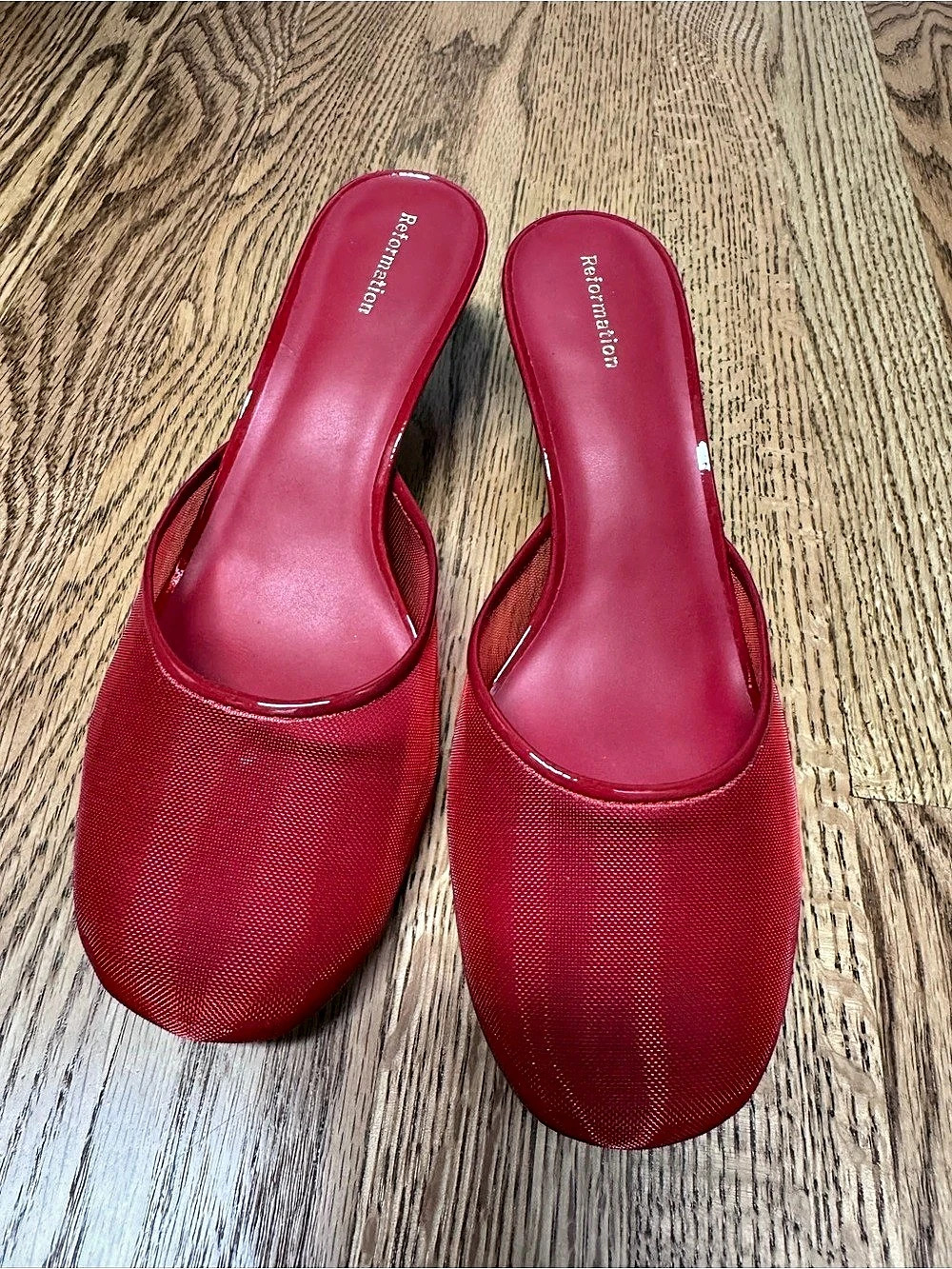Reformation Kalinka Illusion Mesh Mule US 7.5